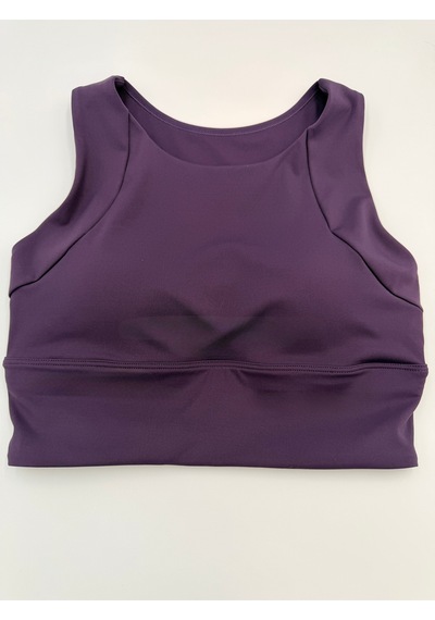 Sculpt Spor Sütyeni Yüksek Destek Toparlayıcı Fitness Yoga Spor Bra Mor