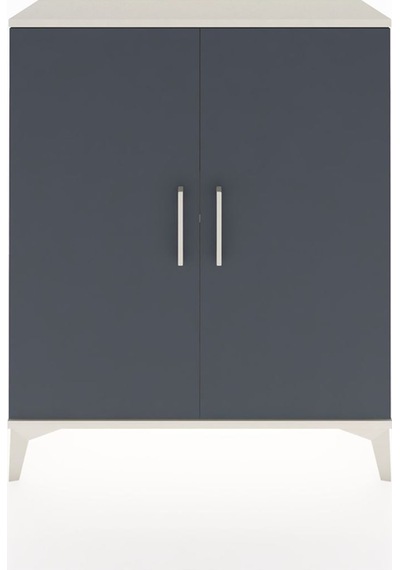 Arges Şifonyer 2 Raflı Tek Çekmeceli 2 Kapaklı 88x30x106 Aytaşı-antrasit Aytası