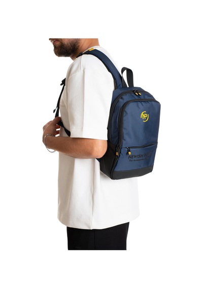 Np 2209 Unisex Minimal Sırt Çantası Laptop Bölmeli Şehir İçi Kullanım Lacivert