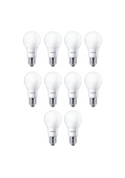 Philips 13W 100W Led Ampul Beyaz 6500K 10 Adet E27 Duy