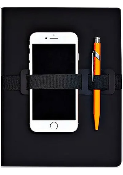 Nuuna Gri Noktalı A5 Defter Voyager L Black 53504 Siyah