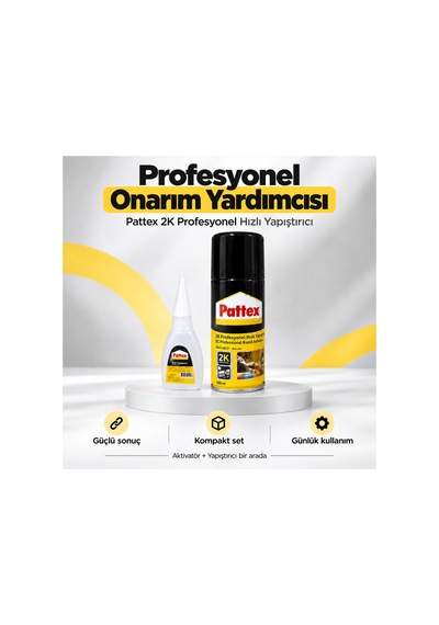 2k Profesyonel Hızlı Yapıştırıcı + Aktivatör 100 Ml Set