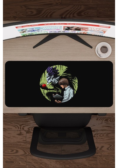 Death Note Anime V5 - 70x30 Xl Gaming Kauçuk Kaymaz Taban Mouse Pad Fare Altlığı