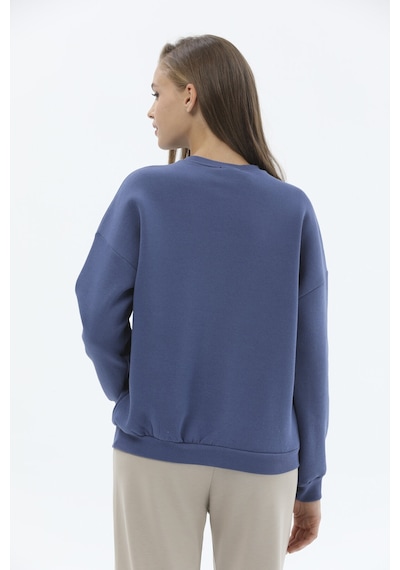Kadın Sweatshirt 2424bs130836 Indıgo
