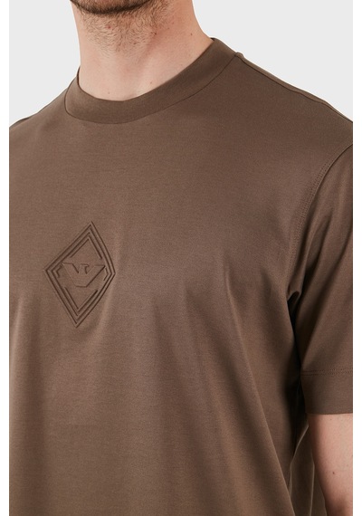 Emporio Armani Erkek T Shirt Em001040 Af13669 U6195 Kahve Kahve