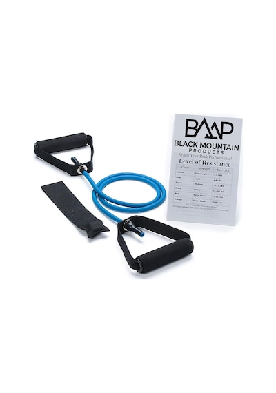 Black Mountain Products Single Resistance Band - Door Anchor And Starter Guide Included