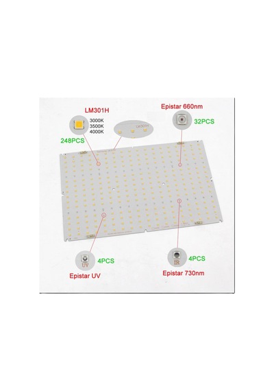 Lm301h 16s18p/48v/900ma-2700ma 3500k Bitki Yetiştirme Ledi Rastgele Renk