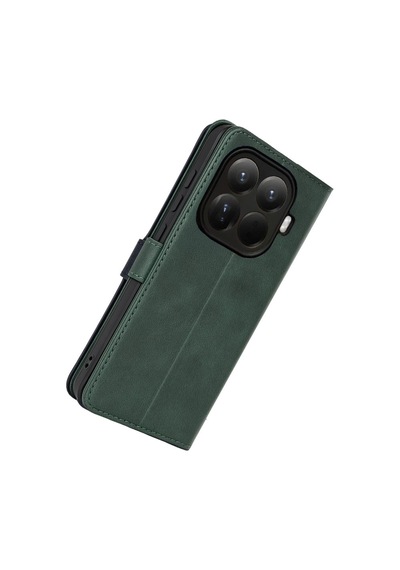 Xiaomi Mi 15t Pro Trend S Plus Kapaklı Kılıf - Yeşil Evimdeyokyok