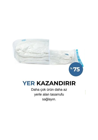 Lexroo Samelia Vakumlu Hurç Poşeti 1, 60x80 Şeffaf