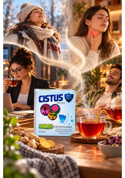 Cistus Incanus Karışım Bitki Çayı 45 Adet Cistus İlaveli Zencefilli & Ekinezyalı Bitkisel Çay - 931989787