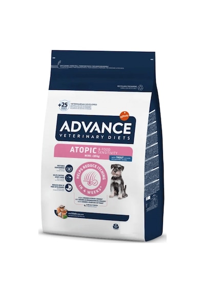 Advance Hassas Cilt Small Deri Problemi Mini Irk Köpek Kuru Mama 1.5 Kg