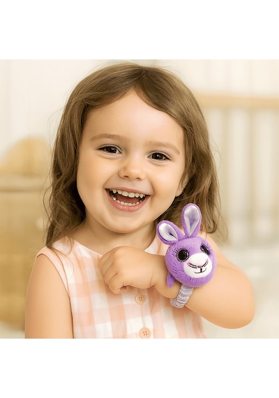 Mini Mini Peluş Bileklik Hayvancıklar - Tavşan Çok Renkli
