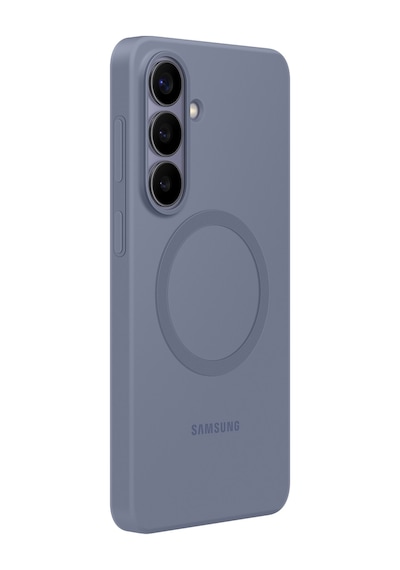 Samsung Galaxy Uyumlu S26+ Silikon Magnet Kılıf - Gece Moru Gece Moru