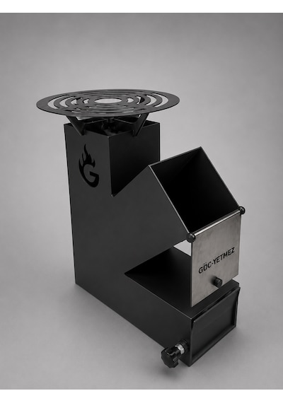 Eylux Roket Soba, Rocket Stove 37x30x12 Kamp Ocağı, Odun Veya Pelet Kolay Yakıt Besleme Kapağı Ve 800 Derece Isıya Dayanıklı 2 Mm Çelik Üretim Siyah Eylux Roket Soba, Rocket Stove 37x30x12 Kamp Ocağı, Odun Veya Pelet Kolay Yakıt Besleme Kapağı Ve 800 Derece Isıya Dayanıklı 2 Mm Çelik Üretim Siyah