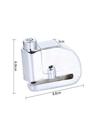 Alarmlı Motosiklet Bisiklet Disk Kilidi Falante Locks Fs8303 Krom Kablosuz
