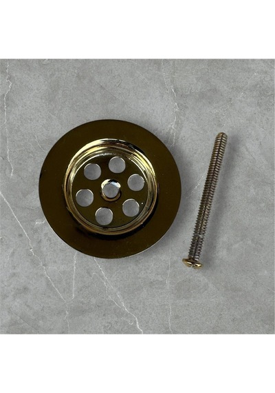 İsaoğlu Yapı Gold Lavabo Gideri Gold Lavabo Sifonu Altın Sifon Süzgeç Bütün Lavabolara Uygun Gold Altın