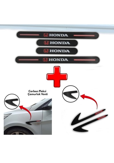 Honda Concerto Uyumlu Carbon Kapı Eşiği + Carbon Çamurluk Venti (552313628)