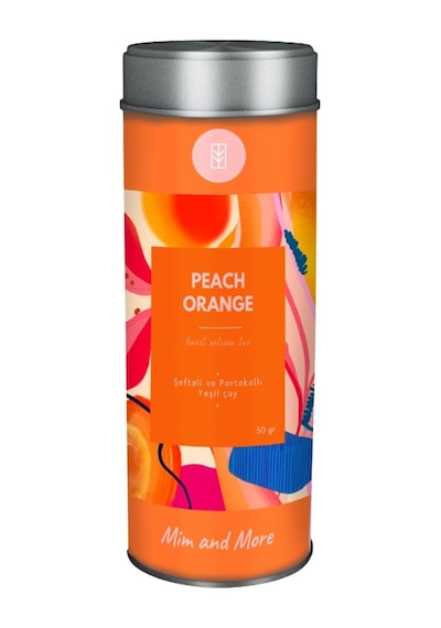 Mim And More Şeftali ve Portakallı Yeşil Çay Peach Orange 50 G