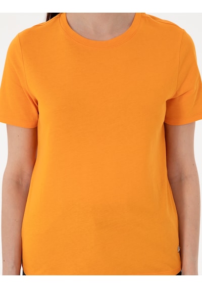 Pierre Cardin Kadın Turuncu Tişört Basic 50305766-vr051 Turuncu