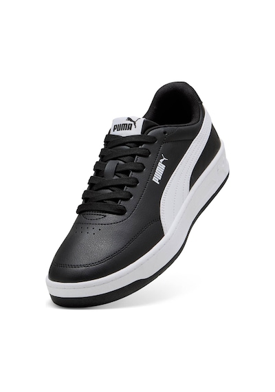 Puma Court Classic Clean Siyah Erkek Sneaker SİYAH-BEYAZ