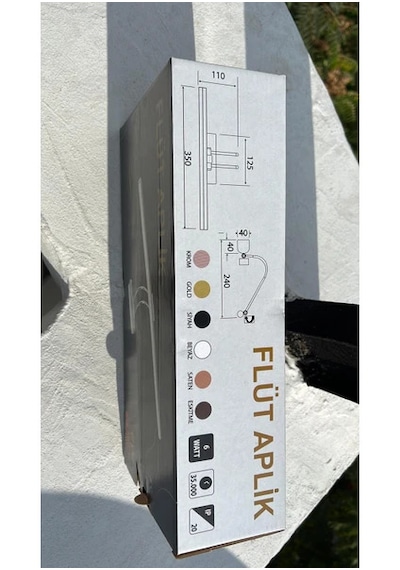 6w Krom Flüt Aplik 6500k Beyaz Işık Diğer