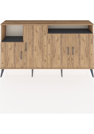 Arges Konsol 5 Raflı 4 Kapaklı 176x30x99 Çam-çam/antrasit Atlas Çam/antrasıt - Atlas Çam Arges Konsol 5 Raflı 4 Kapaklı 176x30x99 Çam-çam/antrasit Atlas Çam/antrasıt - Atlas Çam