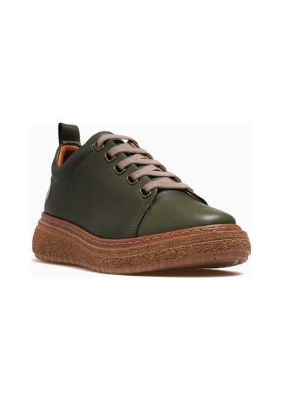 Mammamia Kadın Deri Günlük Sneaker Ayakkabı 26y D26ya-7750 Haki Haki