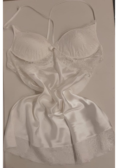 Duchesse 137 Çeyizlik Dantelli Saten 6'lı Set -ekru Ekru