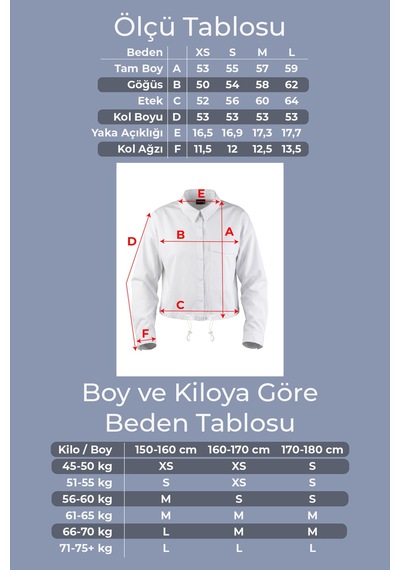 Goffra Kadın Form Çıtçıtlı Gömlek Ayarlanabilir Bel Şık Rahat Kesim Beyaz W201-k0304-01