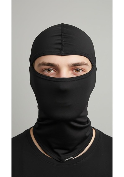 Xmlbayiciniz Thermoform Aeroride Mikrofiber Kask İçi Balaklava Antimikrobiyal Kar Maskesi Siyah Diğer