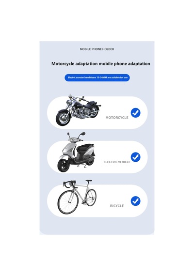 Apera Mt33 Tek El Kullanım Motosiklet Telefon Tutucu Siyah