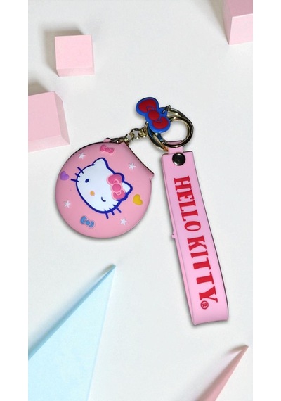 Hello Kitty Temalı Sevimli Aynalı Anahtarlık Ve Çanta Aksesuar