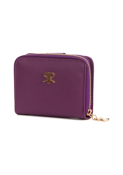Adelina Bags Kadın Yumuşak Dokulu Küçük Mor Cüzdan Mor