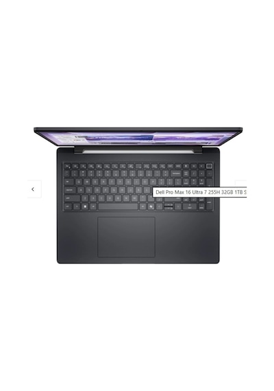 Dell Pro Max MC16250-202 Ultra 7 255H 64 GB 1 TB SSD RTXPRO500 16" W11P Dizüstü Bilgisayar