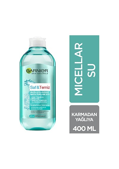 Garnier Skin Naturals Saf & Temiz Micellar Kusursuz Makyaj Temizleme Suyu 400 Ml