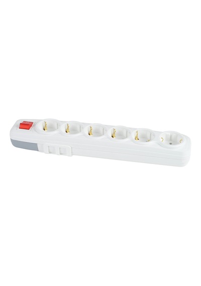 Hv4361.1 6 Lı Anahtarlı Klemensli Topraklı Grup Priz 3 1mm² 0