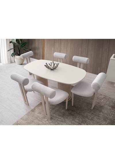 Narin Mdf Yemek Masası+6 Adet Sandalye Aytaşı
