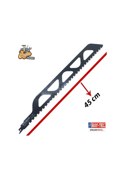 Tuğla Ytong Kesici Tilki Kuyruğu Bıçağı Testeresi 45 Cm