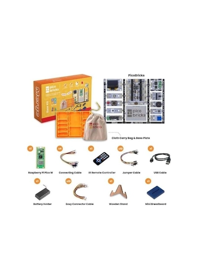Picobricks Raspberry Pi Pico Geliştirme Kiti Base Kit