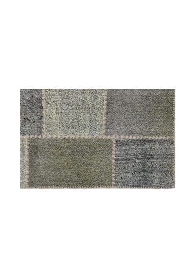 El Dokuması Patchwork Vintage Yün Pamuk Çizgili Halı 1202 160 X 230 Cm Çok Renkli