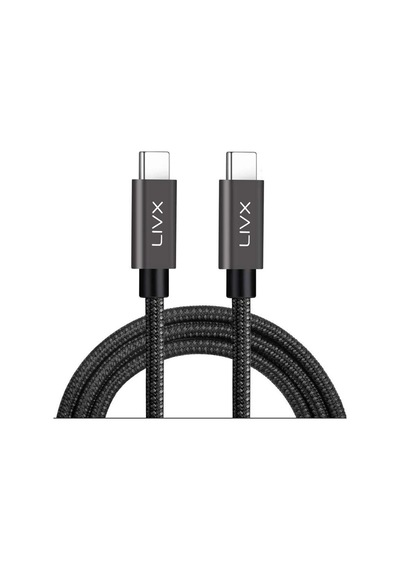 Solid 100w 5a Type C To Type C Pd 2.0 5 Gbps 25 Cm Hızlı Şarj Ve Data Kablosu Halat Örgülü Space Gray Tct-25