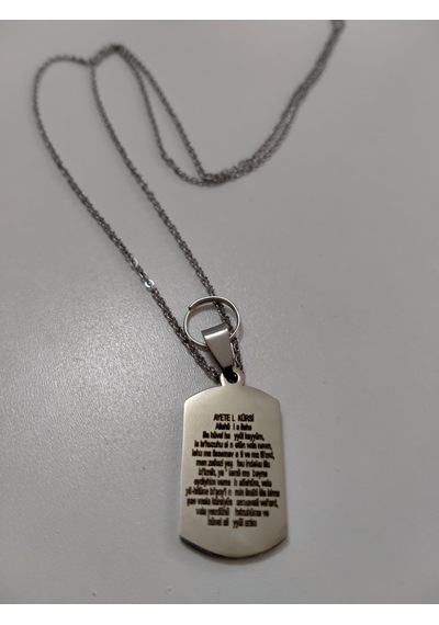 Mrchediyesepeti Çelik Kolye Şahsa Özel