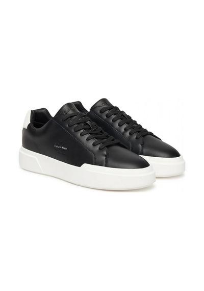 Calvin Klein Chunky Cupsole Bağcıklı Deri Erkek Siyah Sneaker Ym0ym01344-06w Siyah