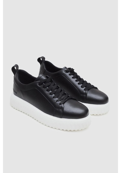 D's Damat Siyah Kalın Beyaz Tabanlı Bağcıklı Sneaker Ayakkabi 3EC09ORT0381 Siyah D's Damat Siyah Kalın Beyaz Tabanlı Bağcıklı Sneaker Ayakkabi 3EC09ORT0381 Siyah