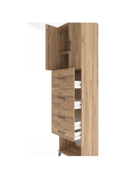 Hyperion Dolap 2 Raflı 4 Çekmeceli 2 Kapaklı 60x44x243 Çam-çam Çam Hyperion Dolap 2 Raflı 4 Çekmeceli 2 Kapaklı 60x44x243 Çam-çam Çam