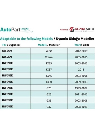 Nissan, İnfiniti, Subaru İçin Tampon Klipsi Tampon Bakaliti