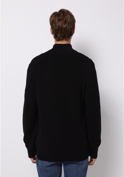 Colin's Colins Regular Fit High Neck Jakarlı Erkek Siyah Kazak Cl1076440 Q1.v2 Blk Siyah