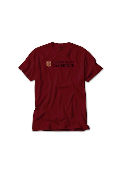 University Of Cambridge Logo Text Kırmızı Tişört