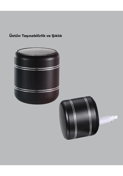 Mini Alüminyum Bluetooth Hoparlör Yüksek Bas Performansı