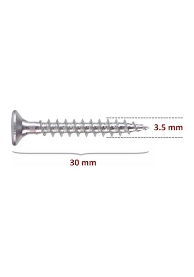 Meridyen Sunta Vidası 3.5x30 (1000 Adet)